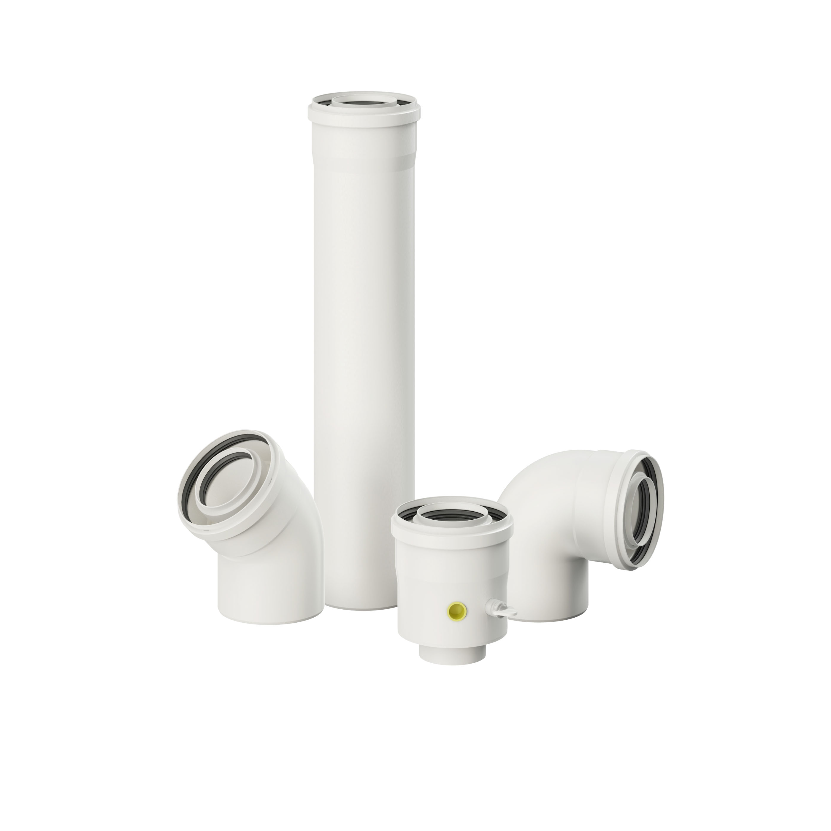 Polipropilene coassiale esterno bianco